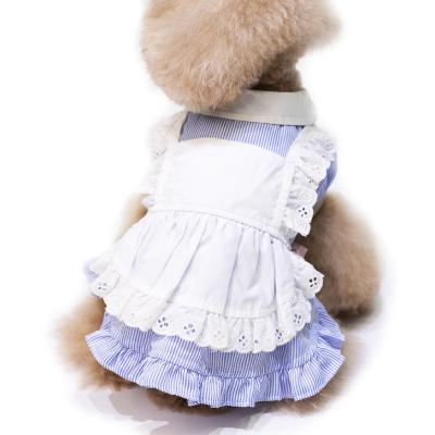 China Viable Pet Clothes Spring And Summer Season Teddy VIP Maid Costume Dress Small Bichon Clothes Summer Dog Puppy for sale