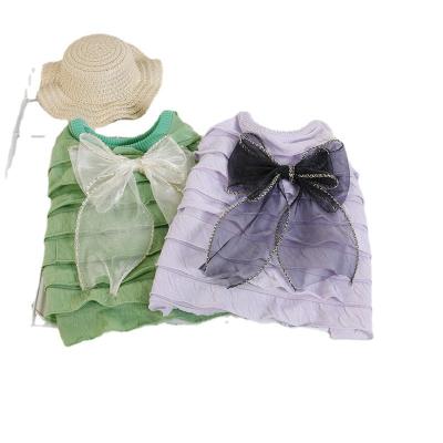 China Polyester Pet Clothes Spring And Summer Puppy Dress for sale