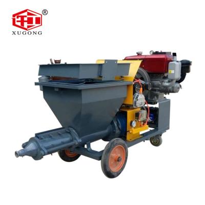 China Mortar Spraying 10m Hose Cement Mortar Machine/Cement Spraying Mortar Plastering Machine/Rendering Machine For Wall for sale