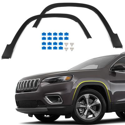 China OE TYPE Auto Car Part 4x4 Front Wheel Arch Fender Flares For Jeep Cherokee 2019+ for sale