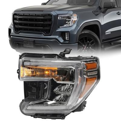 China OE TYPE Front Headlight SIERRA LED Headlight Car Halogen Turn Bumper Light For GMC Sierra 2019-2021 for sale