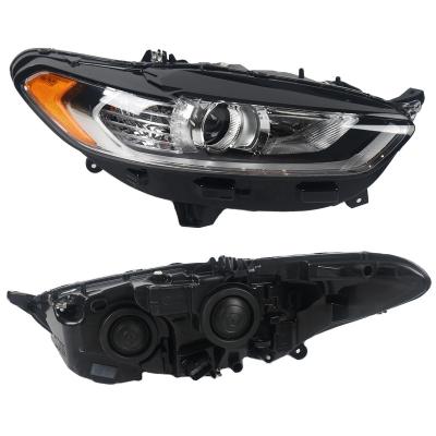 China OE TYPE Black Projector Halogen Headlights Car Headlights Auto Parts For FORD Mondeo 2013-2016 for sale