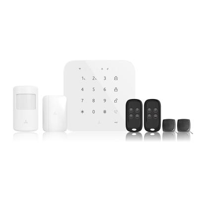 China smart diy security alarm home security system tuya all in one complete desktop easy install burglar call home alarm kit T1 Wi-Fi 4G Mobile PLUS for sale