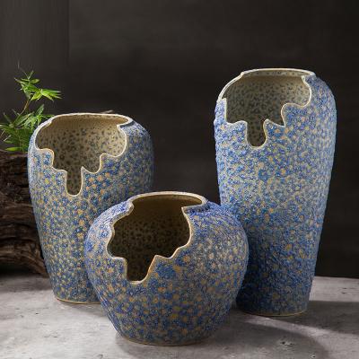 China Nordic rustic vase to retro to vase garden decorative outdoor seramic vase contemporary for sale