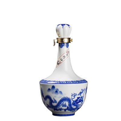 China Custom Made Ceramic Beverage Wine Bottle Bottles Custom Ceramic Beverage Bottle for sale