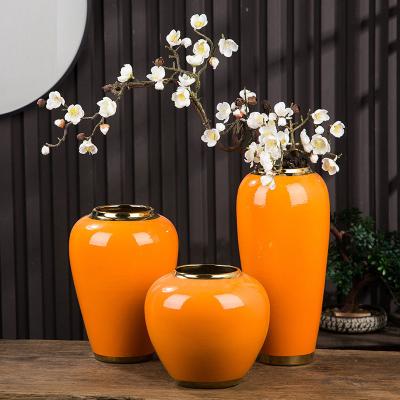 China Flower Vase Wedding Vase Contemporary Tall For Wedding Ceramic Vase Wholesale Home Decor for sale