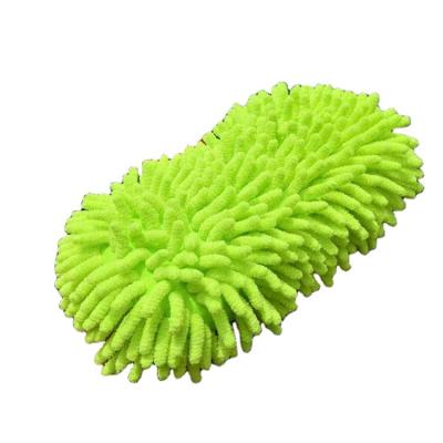 China High Density Chenille QUICK DRY Coral Car Wash Sponge Car Cleaning Microfiber Chenille Sponge Cleaning Block for sale