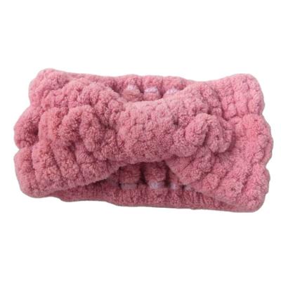 China Coral Fleece Hair Band Free Samples Wholesale Cheap Soft High Quality Microfiber Spa Headband Custom Women for sale