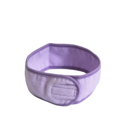 China Wholesale Quick Dry Women Headband Face Wash Shower Make Up Girls Microfiber Spa Headband Towel for sale