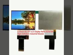 3.17Inch HD TFT LCD Display Panel 1024x768 High Definition Industrial Module
