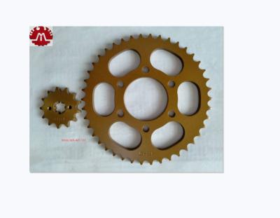 China Motorcycle 45 Motorcycle Chain Sprocket Steel Fashion Steel Drive And Gear Set Motorcycle Sprocket for sale