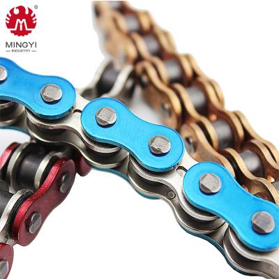 China Aftermarket Racing Chain Sprocket and Steel Chain Conversion Kit 428 428H# Red Chain for sale