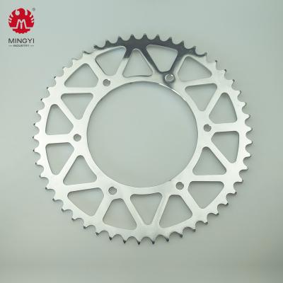 China 45 steel motorcycle chain and sprocket kits for sale