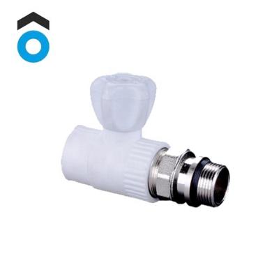 China Factory wholesale pp pipe fitting ppr radiator ball valve for heating system for sale