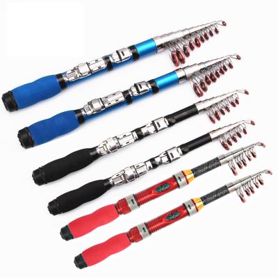 China High Strength Fishing Portable Fishing Rod 1.0m-2.3m Carry Outdoor Fishing Tackles Easy Mini Fishing Rod Telescopic Ocean for sale