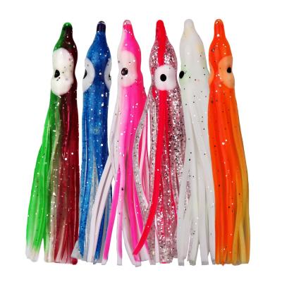 China Fishing Activity Outdoor Plastic Octopus Skirts Lure Soft Fishing Lures Mixed Color Silicon Saltwater Bait for sale