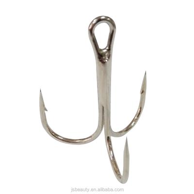 China General Fishing 100 Pcs / Set 35647 High Carbon Steel Treble Hook Set Sharp Barbed Fish Hook for sale