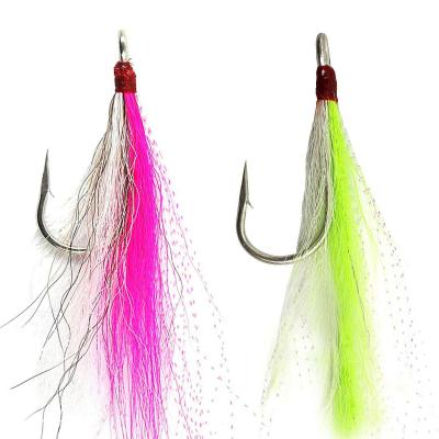 China Leisure Fishing Buck Tail Fluke Rig Bucktail Puzzles Saltwater Fishing Plug Lures Hook for sale