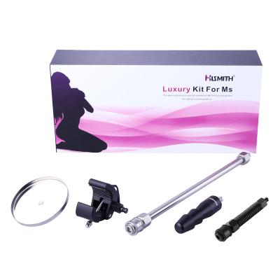 China HISMITH Metal Kit For Her Deluxe - KlicLok Connect Black VCA-U-Lock Suction Cup Adapter G-spot Clamp Set of Adapters for sale