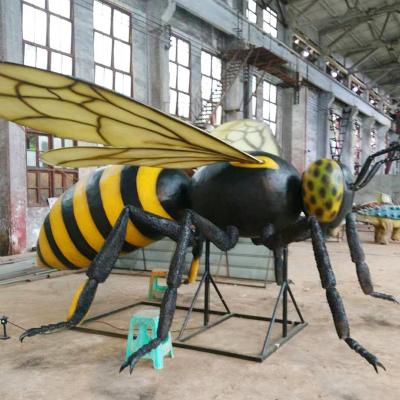 China Real Life Size Sense Animatronic Insects Model Bee For Garden Decoration for sale