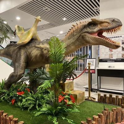 China Real Sense Children Electric Remote Control Animated Robotic Walking Dinosaur for Amusement Park for sale