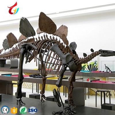 China steel lifelike artificial dinosaur fossil for museum display for sale