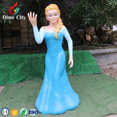 China Hot Selling Disney Princess Statue Customized New Design Movie Character Life Size Fiberglass Statue For Outdoor Decoration for sale