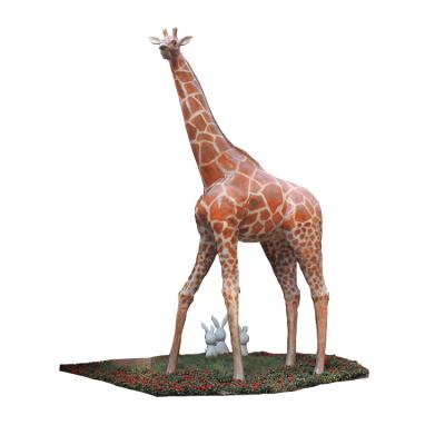 China Outdoor Waterproof Park Decoration Customized Life Size Animal Statue for sale