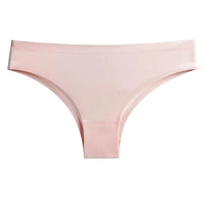 China Wholesale Hot Sale Manufacturer Seamless Silk Spandex Mid Waist Panties Antibacterial for sale