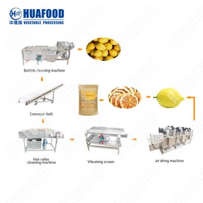 China Protein Nut Candy Bar Making Machines Citrus Fruits Washing Machine Cleaning Dryer for sale