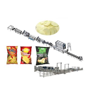 China French Fries Finger Chips Making Production Line Large Scale Potato Chip Production Line Semi-automatic Potato Chips Line for sale