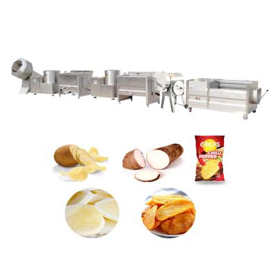 China Potato Chips Making Production Line French-fried-potatoes-production-line Snacks Food Machine Production Line for sale