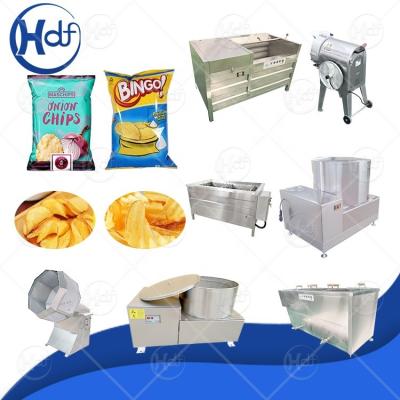 China Full Automatic Fresh Fries Production Line Banana Chips Production Line Potato Chips Small Production Line for sale