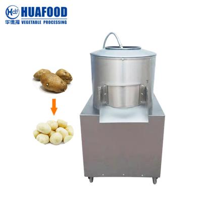 China Small Scale Stainless Steel Carrot Washing Fresh Sweet Potatoes Skin Cleaning Commercial Centrifugal Taro Potato Peeling Machine for sale