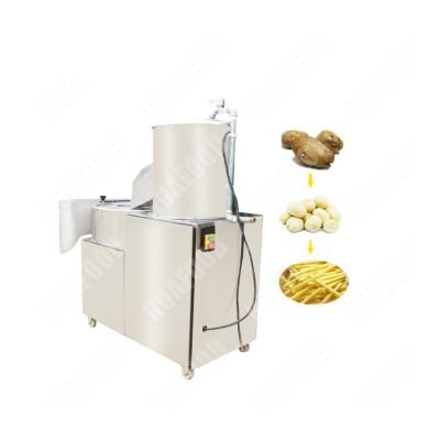 China Usa Popular 2022 Potato Washing Big Capacity Peeling Cutting Slicing Making Machine Price For Sale for sale