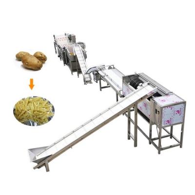 China 500Kg Potato Frozen French Fries Making Machine Multifunctional for sale