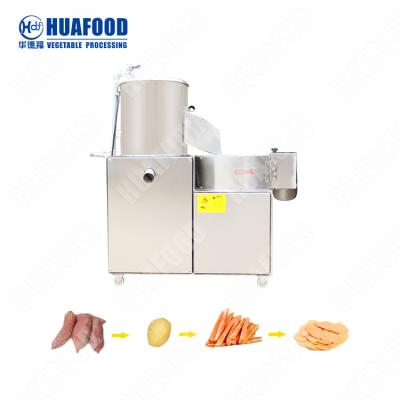 China Automatic yam peeling and chipping machine Small scale cassava peeling machine cassava cutting machine for sale