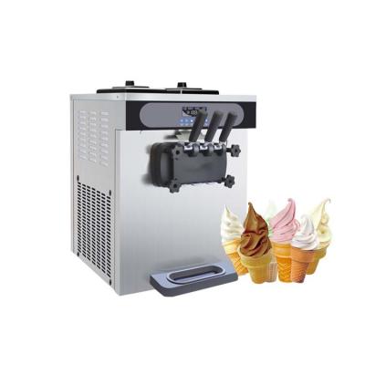 China Ice Cream Machine Soft Ice Cream Making Machine Three Flavors Soft Serve Machine For Ice Cream for sale