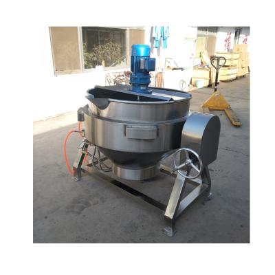 China Vacuum Mixing Kettle Industrial Steam Jacketed Kettle Stainless Steel Steam Pressure Cooker for sale