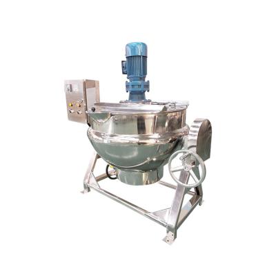 China High Viscosity Stainless Steel Agitator Mixer Sauce Sandwich Pot Kettle for sale