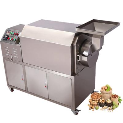 China Peanut Roasting And Filling Machine Groundnut Frying Peeling Dry Nuts Raw Cashew Nut Roasting Machine for sale