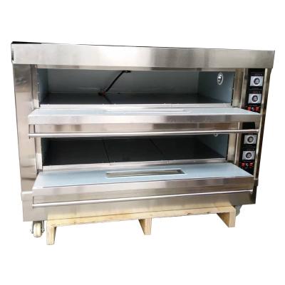 China Commercial Stainless Steel Deck Oven With Steam 12-Tray 3 Deck Bakery Oven 2-Tray 1 Deck Gas Or Electric for sale