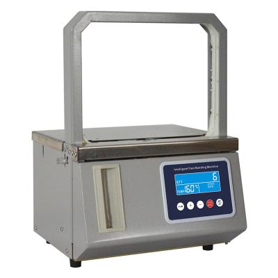 China Automatic Hot melt OPP tape Banding Machine Supermarket vegetable Strapping machine Fast binding machine vegetable strapping for sale