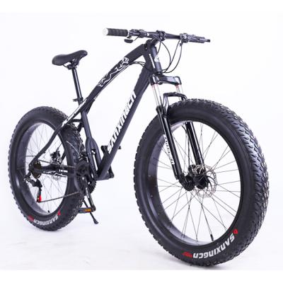 China 26 inch factory price carbon steel frame ready running bike high quality fat tire steel bike for sale