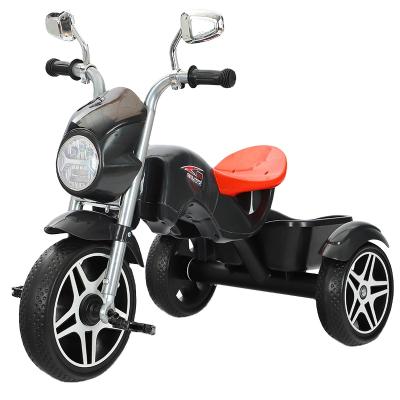 China The steel children's tricycle with lights, motorcycle style for sale