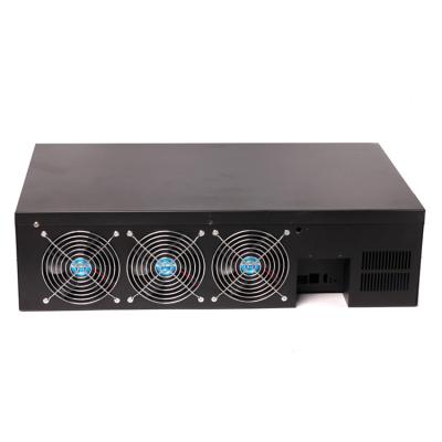 China With fan B85 motherboard 8gpu server case gpu case computer chassis with PSU. 2400w for sale