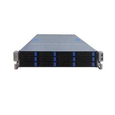 China Central 4 x 8038 Internal 4U Large Space Eco-friendly Design T=1.2mm Fans 12-Disk Server Computer Server Case Rackmount for sale