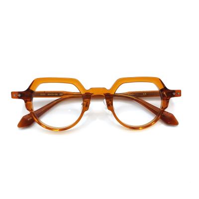 China Supply Hot Prescription Glasses Factory Sales Acetate Unisex Frame Fashionable Eyeglasses Frame Glasses for sale