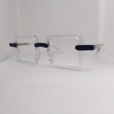 China Hot Selling Luxury Single Vision Square Acetate Frames For All Face Acetate Eyeglasses Lenses for sale