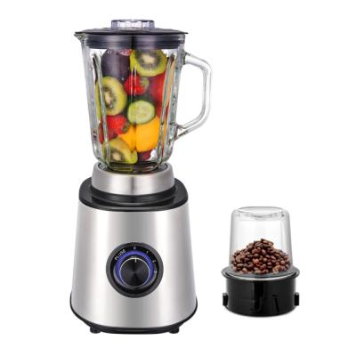 China Multifunctional Stainless Steel Grinder Home Kitchen Appliances Fruit Smoothie Blender Glass Top Electric Food Juicers and Blenders for sale